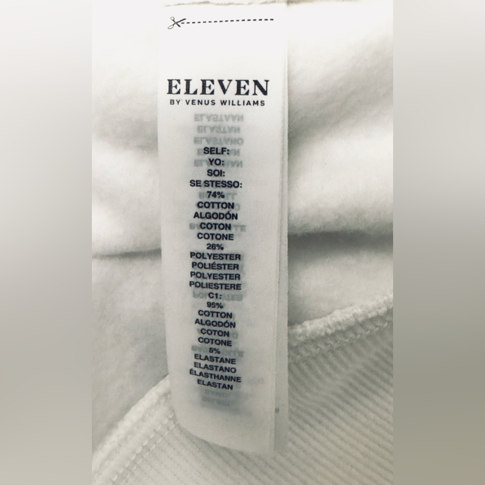 ELEVEN - Venus Williams Collegiate Crop Tennis Sweatshirt Liquid Lilac  XS.  NWT - Picture 11 of 12